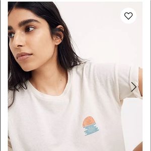 Madewell Ocean Sunset Graphic Oversized Tee